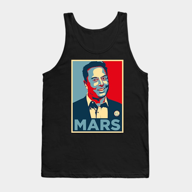 Elon Musk MARS Tank Top by Theo_P